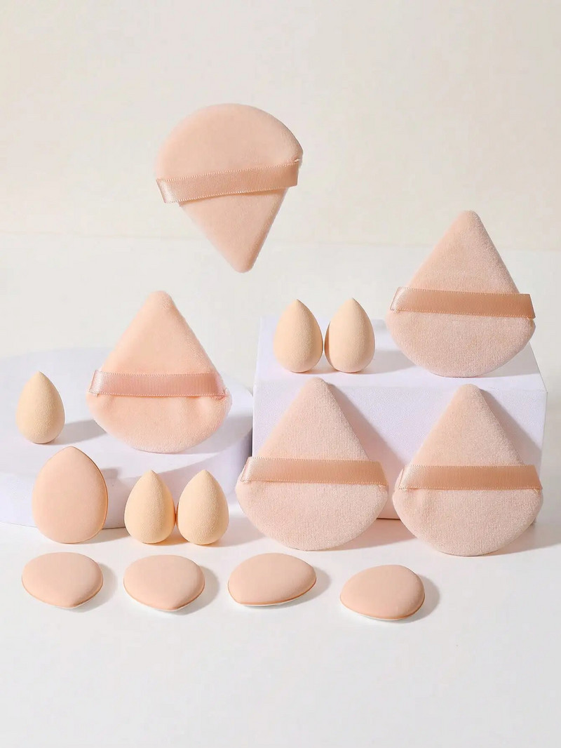 15Pcs Makeup Puff Wet and Dry Professionele Makeup Sponge Puff Cream Concealer Višenamjenski alat za šminkanje