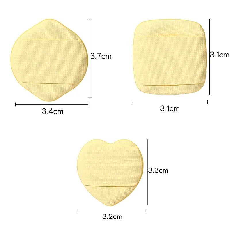 3PCS Mini Size Srcolik Finger Puff Set Makeup Sponge Face Concealer Puff Detail Puff Cosmetic Cushion Puff MakeupTool