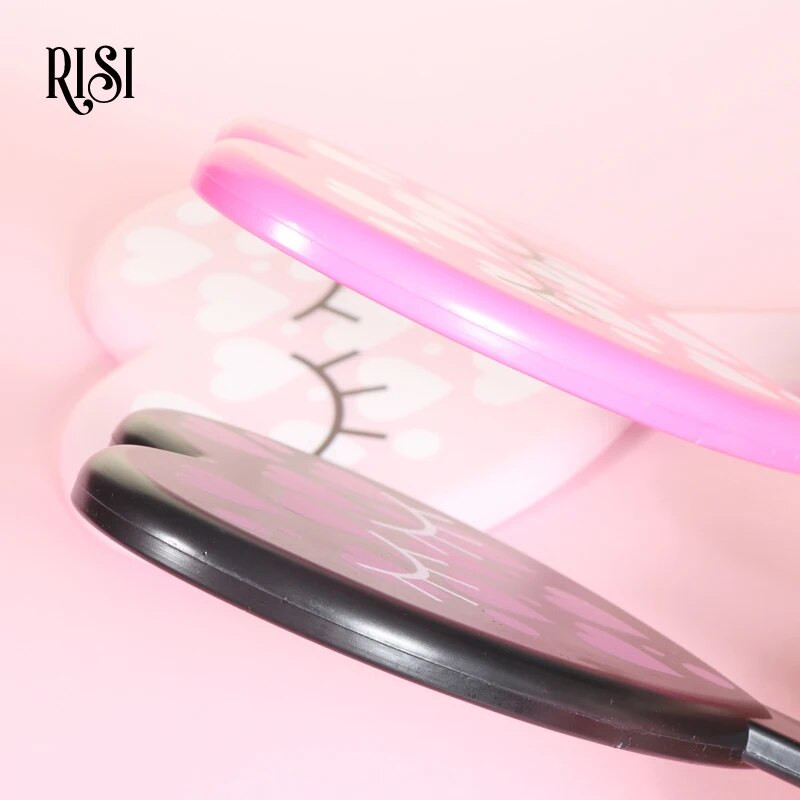 RISI Heart Shape Big Size Mirror Eyelash Extension Makeup Mirror Lash Mirror Eyelashes Extension Beauty Makeup Tools