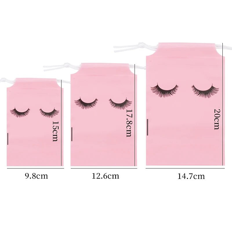 20 komada višekratne ekstenzije trepavica kozmetička torbica plastična vezica za trepavice pribor ruž za usne putna torbica kozmetički salon alati za šminkanje