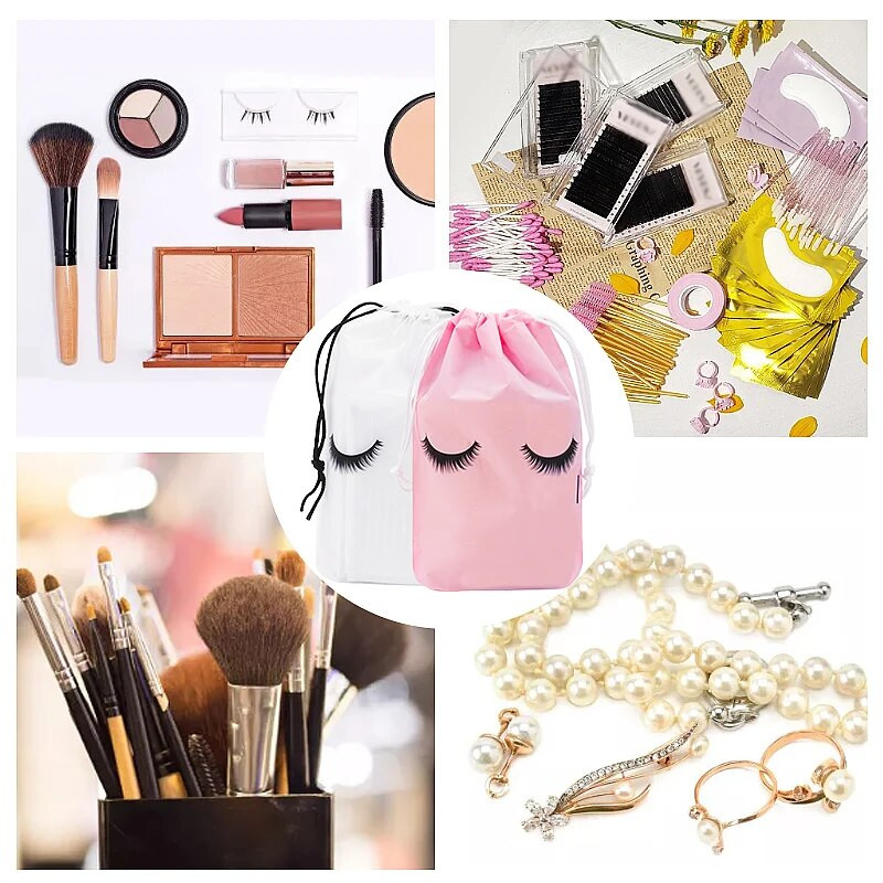 20 komada višekratne ekstenzije trepavica kozmetička torbica plastična vezica za trepavice pribor ruž za usne putna torbica kozmetički salon alati za šminkanje