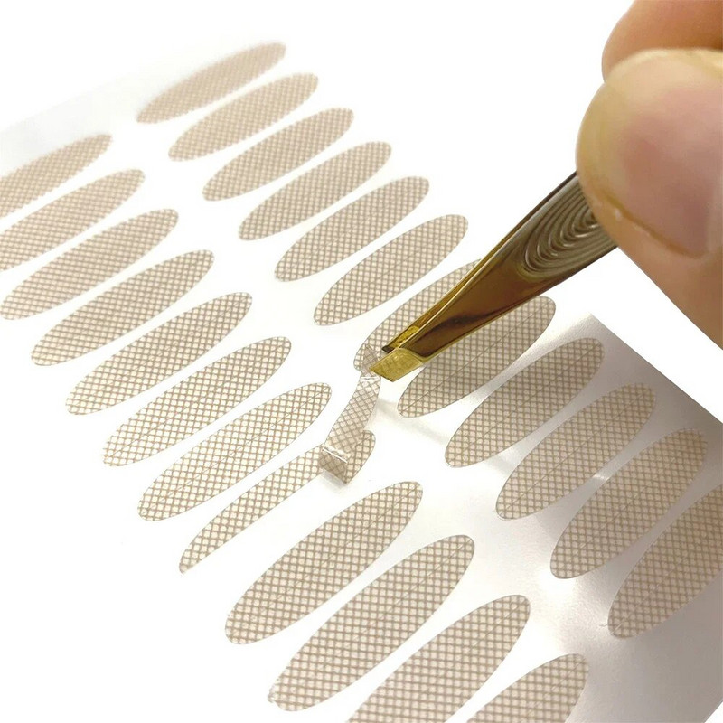 240/480 vnt Nematomi akių vokų lipdukai Nėrinių tinklelis Big Eyes Lift Strips Permatomos lipnios vandeniui atsparios dvigubos akių vokų juostos makiažas