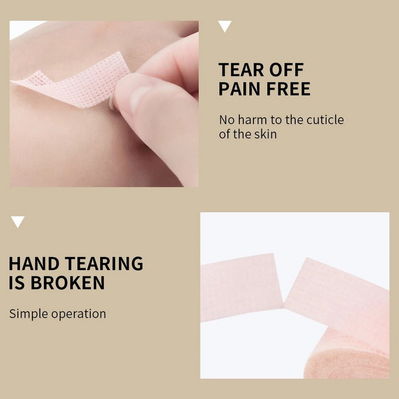 Papirnata traka za nadogradnju trepavica Netkana s rupama Prozračni flasteri Udobni osjetljivi otporni jastučići za oči Alat za trepavice