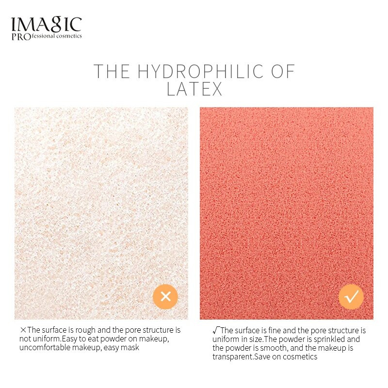 IMAGIC Sponge Makeup Tool Foundation Blush Base Makeup Sile ja ühtlaselt järgiv algaja jumestuskäsn Cosmeticos