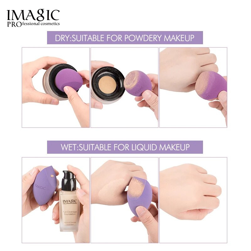 IMAGIC Sponge Makeup Tool Foundation Blush Base Makeup Sile ja ühtlaselt järgiv algaja jumestuskäsn Cosmeticos