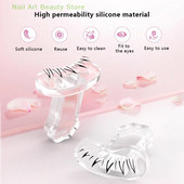 1 par silikonskih štambilja za trepavice Diy Ekstenzije za donje trepavice Alat za početničko šminkanje očiju Praktičan Prirodno Lako za umjetne trepavice