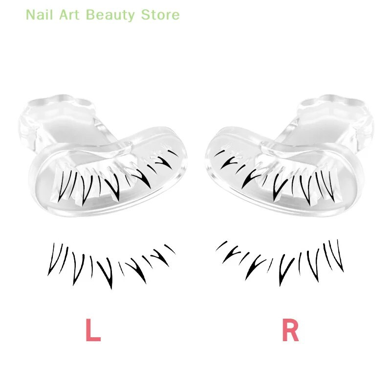 1 par silikonskih štambilja za trepavice Diy Ekstenzije za donje trepavice Alat za početničko šminkanje očiju Praktičan Prirodno Lako za umjetne trepavice