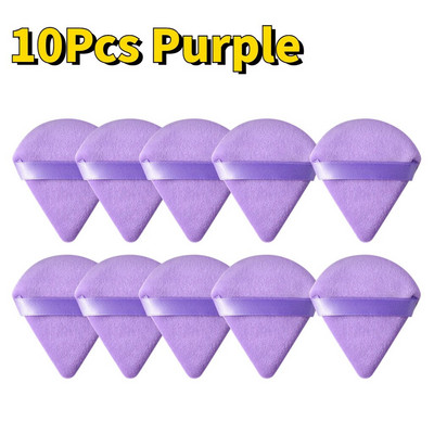 Triangle Velvet Powder Mini spužvica za šminkanje lica Kozmetika Perivi lagani alat za šminkanje za lice Sjenilo za oblikovanje očiju 1/5/10