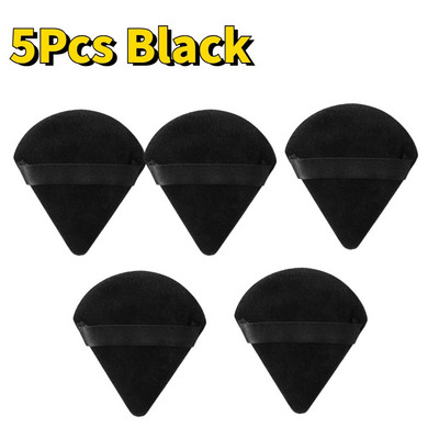 Triangle Velvet Powder Mini spužvica za šminkanje lica Kozmetika Perivi lagani alat za šminkanje za lice Sjenilo za oblikovanje očiju 1/5/10