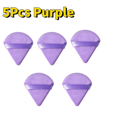 Triangle Velvet Powder Mini spužvica za šminkanje lica Kozmetika Perivi lagani alat za šminkanje za lice Sjenilo za oblikovanje očiju 1/5/10