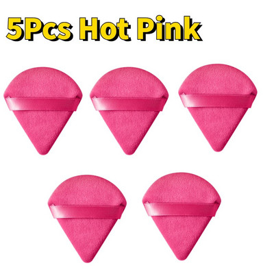 Triangle Velvet Powder Mini spužvica za šminkanje lica Kozmetika Perivi lagani alat za šminkanje za lice Sjenilo za oblikovanje očiju 1/5/10