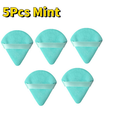 Triangle Velvet Powder Mini spužvica za šminkanje lica Kozmetika Perivi lagani alat za šminkanje za lice Sjenilo za oblikovanje očiju 1/5/10