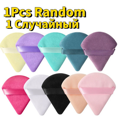 Triangle Velvet Powder Mini spužvica za šminkanje lica Kozmetika Perivi lagani alat za šminkanje za lice Sjenilo za oblikovanje očiju 1/5/10
