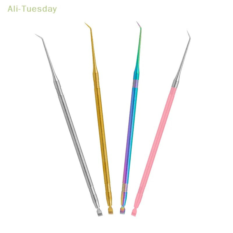 1 kom. Aplikator za podizanje trepavica od nehrđajućeg čelika Štapić za trajnu trepavica s češljem za trepavice za povećanje volumena trajne za podizanje trepavica