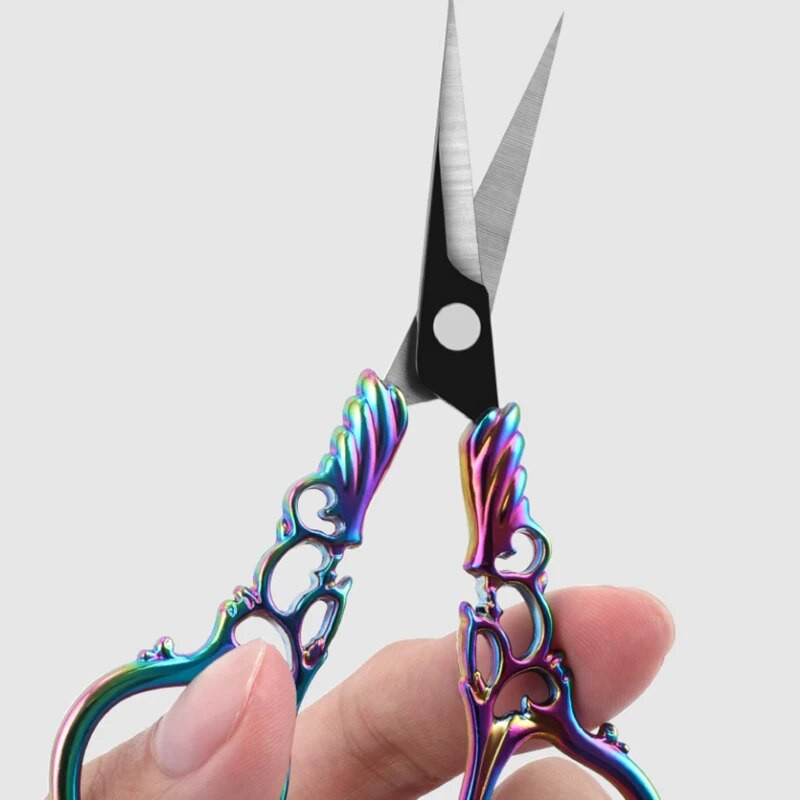 Vintage škare od nehrđajućeg čelika Rezač tkanine za šivanje Škare za vez Krojačke škare Škare Kućanski pribor za šivanje