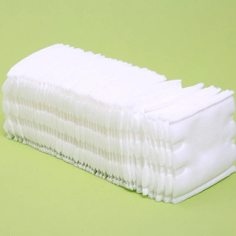 100 komada 3 sloja pamučnih jastučića za šminku s dvije strane Zapečaćeni pamučni puf Nail Art putni paket Kozmetika Uklonite pamučne jastučiće