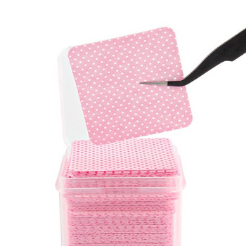 200 τεμ./Κουτί αφαιρετικό μιας χρήσης Cotton Pad Wipes Nail Polish Eyelashes Glue Cleaner Pad-free Pad Pad Pad Cleaning Pad Cleaning Pad