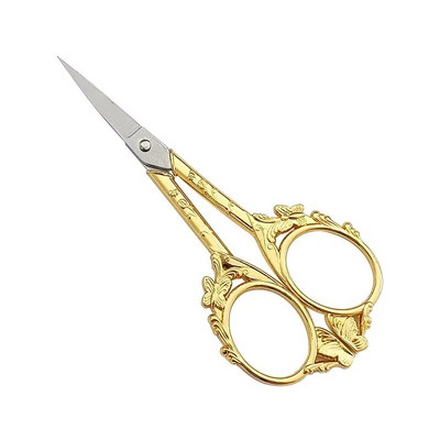 Vintage škare od nehrđajućeg čelika Leptir šivaće škare Križni šav krojačke škare za tkaninu DIY alati za šivanje