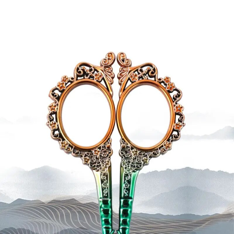 Gradijent zelene škare za šivanje od nehrđajućeg čelika Konac po mjeri Tkanina za vezenje Škare za kućanski šivaći pribor