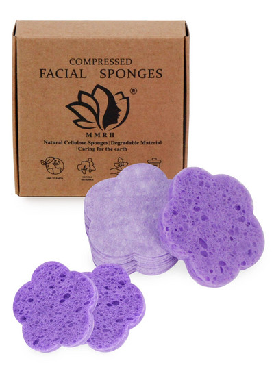 Komprimirana spužvica za čišćenje lica i piling u obliku cvijeta od 20 komada, pogodna za kućnu upotrebu ili putovanja