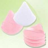 2db New Triangle Púder Puff Mini Arc Smink Szivacs Kozmetika Puha Pamut Arc Púder Puff Mosható Bársony Smink Puff Eszközök