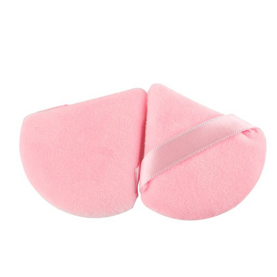 2db New Triangle Púder Puff Mini Arc Smink Szivacs Kozmetika Puha Pamut Arc Púder Puff Mosható Bársony Smink Puff Eszközök