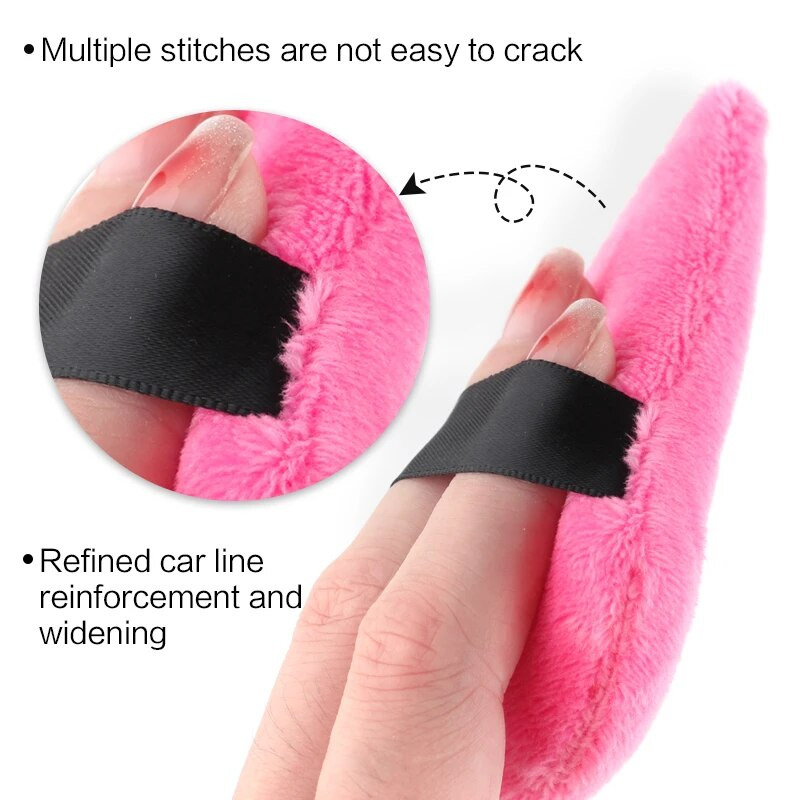 2 buc. Pudră de față triunghiulară Mini Burete de machiaj pentru față Cosmetice Bumbac moale Pudră de față Puf de catifea lavabil Instrumente de machiaj pentru puf