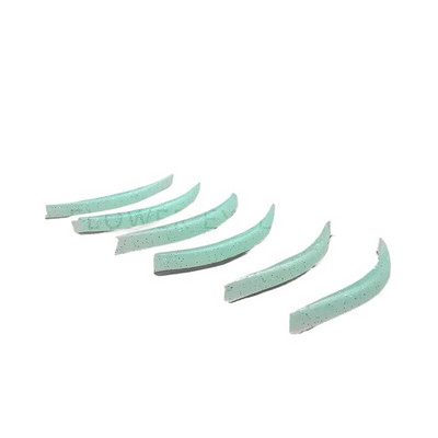 6 чифта/кутия Цветна силиконова подложка за къдрене на фалшиви мигли Подложки за повдигане на мигли Защитни подложки Аксесоари за извиване Инструмент за удължаване на мигли