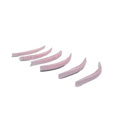 6 чифта/кутия Цветна силиконова подложка за къдрене на фалшиви мигли Подложки за повдигане на мигли Защитни подложки Аксесоари за извиване Инструмент за удължаване на мигли