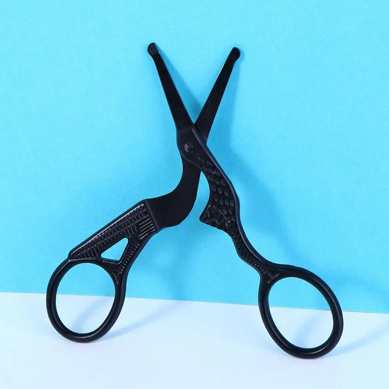 Ножици за красота Инструмент за грим от неръждаема стомана Подстригване на лицето Тримери за косми в носа Мигли Епилатор Косми в носа Бръснене Изрязване на вежди