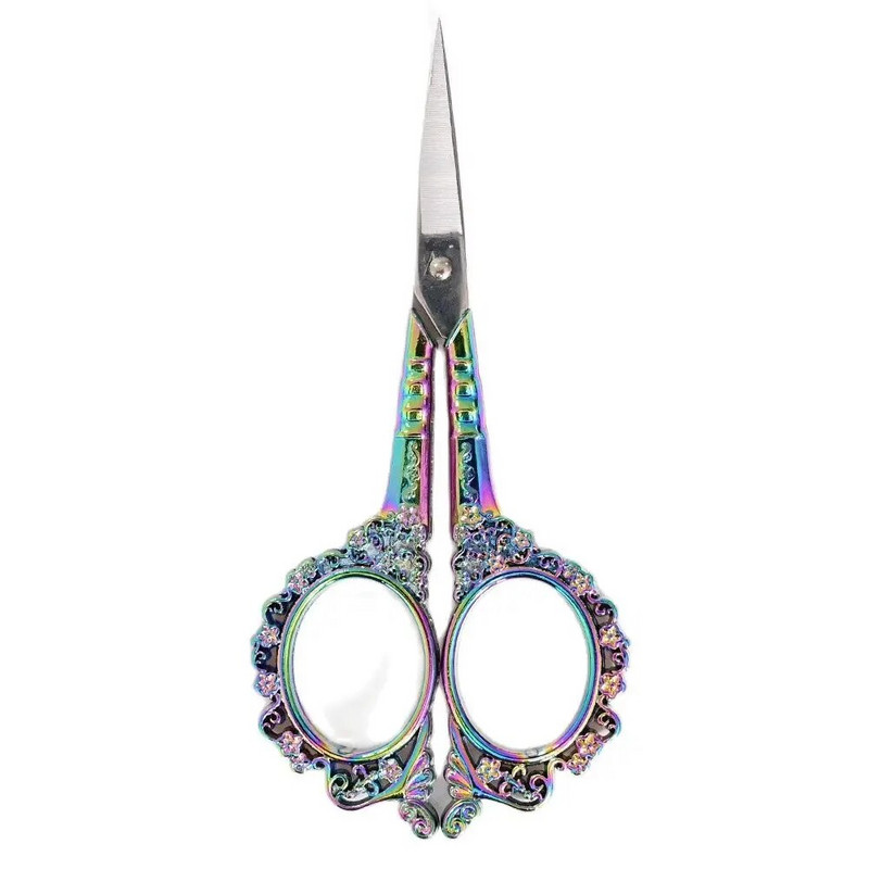 1PC (7.8*15cm) Ретро ножици от неръждаема стомана Ножица за грим/платове/нокти/шиене... Тример Ножица Инструмент за ръчно изработване на кожички @50