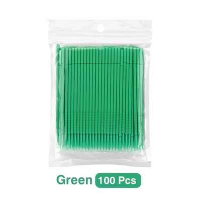 100 бр./чанта Микрочетка за еднократна употреба Удължаване на мигли Индивидуален тампон за премахване на мигли Микрочетка за инструменти за удължаване на мигли