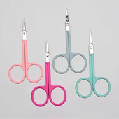 Ножици за красота Неръждаема стомана Вежди Нос Мигли Кутикула Ножици Извити педикюр Маникюр Тример Грим Инструмент за нокти