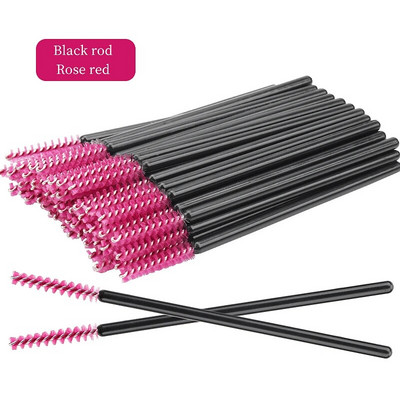 50db eldobható szempilla kefe Crystal szemöldök smink MicroBrush gyémánt nyél szempillaspirál pálca applikátor szempilla hosszabbító eszköz