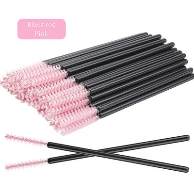 50db eldobható szempilla kefe Crystal szemöldök smink MicroBrush gyémánt nyél szempillaspirál pálca applikátor szempilla hosszabbító eszköz