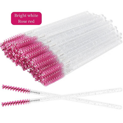 50db eldobható szempilla kefe Crystal szemöldök smink MicroBrush gyémánt nyél szempillaspirál pálca applikátor szempilla hosszabbító eszköz