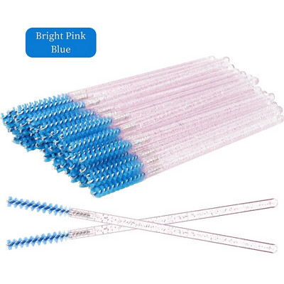 50db eldobható szempilla kefe Crystal szemöldök smink MicroBrush gyémánt nyél szempillaspirál pálca applikátor szempilla hosszabbító eszköz