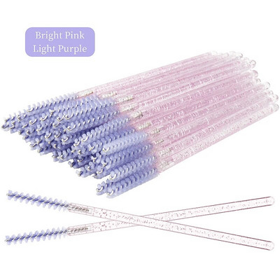 50db eldobható szempilla kefe Crystal szemöldök smink MicroBrush gyémánt nyél szempillaspirál pálca applikátor szempilla hosszabbító eszköz