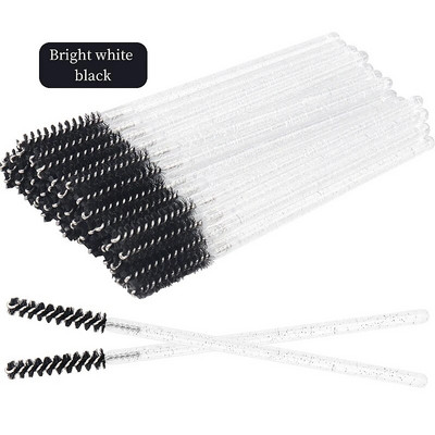 50db eldobható szempilla kefe Crystal szemöldök smink MicroBrush gyémánt nyél szempillaspirál pálca applikátor szempilla hosszabbító eszköz