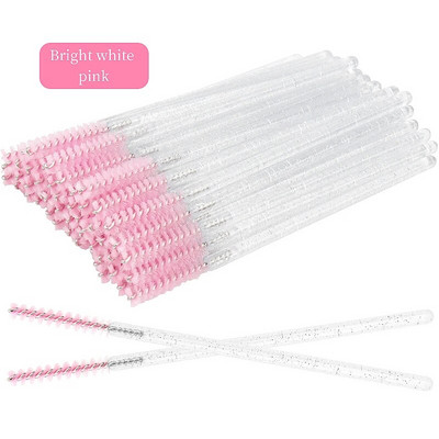 50db eldobható szempilla kefe Crystal szemöldök smink MicroBrush gyémánt nyél szempillaspirál pálca applikátor szempilla hosszabbító eszköz