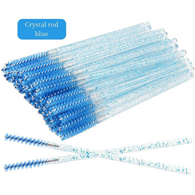 50db eldobható szempilla kefe Crystal szemöldök smink MicroBrush gyémánt nyél szempillaspirál pálca applikátor szempilla hosszabbító eszköz