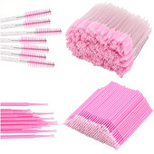 Четка за мигли за еднократна употреба Четка за удължаване на мигли Четка за вежди Спирала Пръчици Апликатор Спулери Мигли за очи Козметичен грим