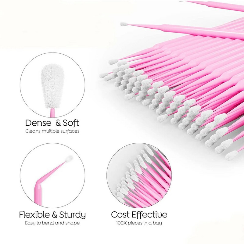 Vienkartinis blakstienų šepetėlis Blakstienų priauginimas Antakių šepetėlis Blakstienų tušas Aplikatorius Spooleriai Blakstienos Kosmetinis makiažas