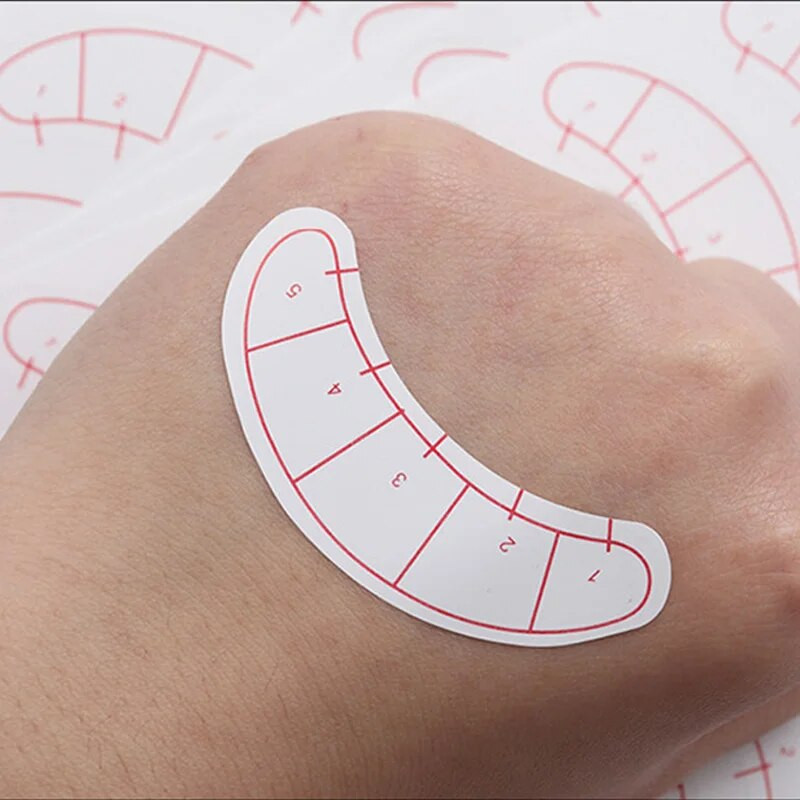 70 чифта/пакет Хартиени лепенки за удължаване на мигли Присадени подложки за очи за мигли Практически лепенки Съвети за очи Стикери Обвивки Инструменти за грим