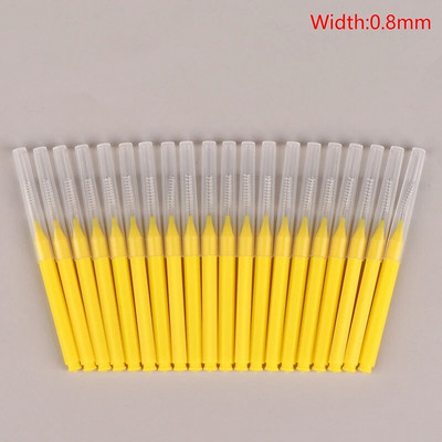 20 бр. Мини четка за вежди Четка за къдрене на вежди Еднократни четки за повдигане на вежди Сгъваема микро четка за мигли Апликатори Инструменти за грим