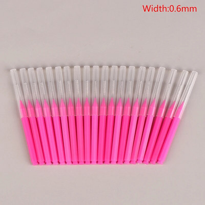 20 бр. Мини четка за вежди Четка за къдрене на вежди Еднократни четки за повдигане на вежди Сгъваема микро четка за мигли Апликатори Инструменти за грим