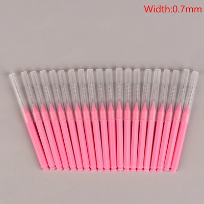 20 бр. Мини четка за вежди Четка за къдрене на вежди Еднократни четки за повдигане на вежди Сгъваема микро четка за мигли Апликатори Инструменти за грим