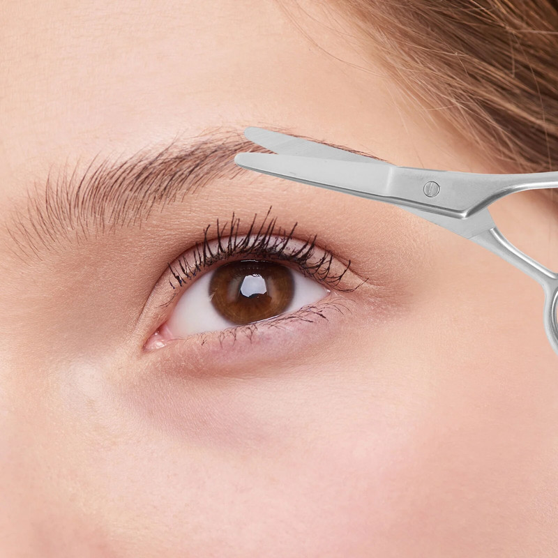 Ножица Малък тример за вежди Инструмент за подстригване от неръждаема стомана Красота на миглите Бръснарка