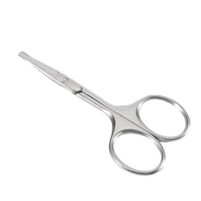 Извито острие Ножица за вежди Ножица за нокти от неръждаема стомана Мигли Малък маникюр Средство за премахване на кутикула Пинсета Грим Инструмент за красота