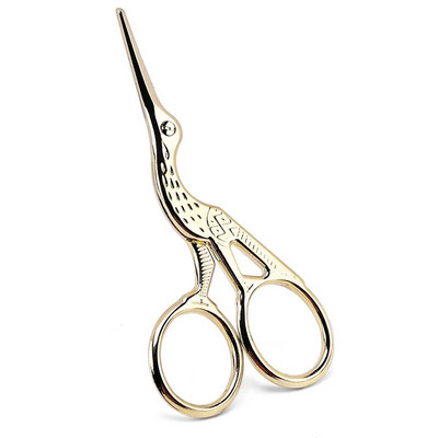 Ножици за вежди Инструменти за нокти от неръждаема стомана Ножици за вежди Нос за мигли Мултифункционален тример за коса на лицето Грим Инструмент за красота